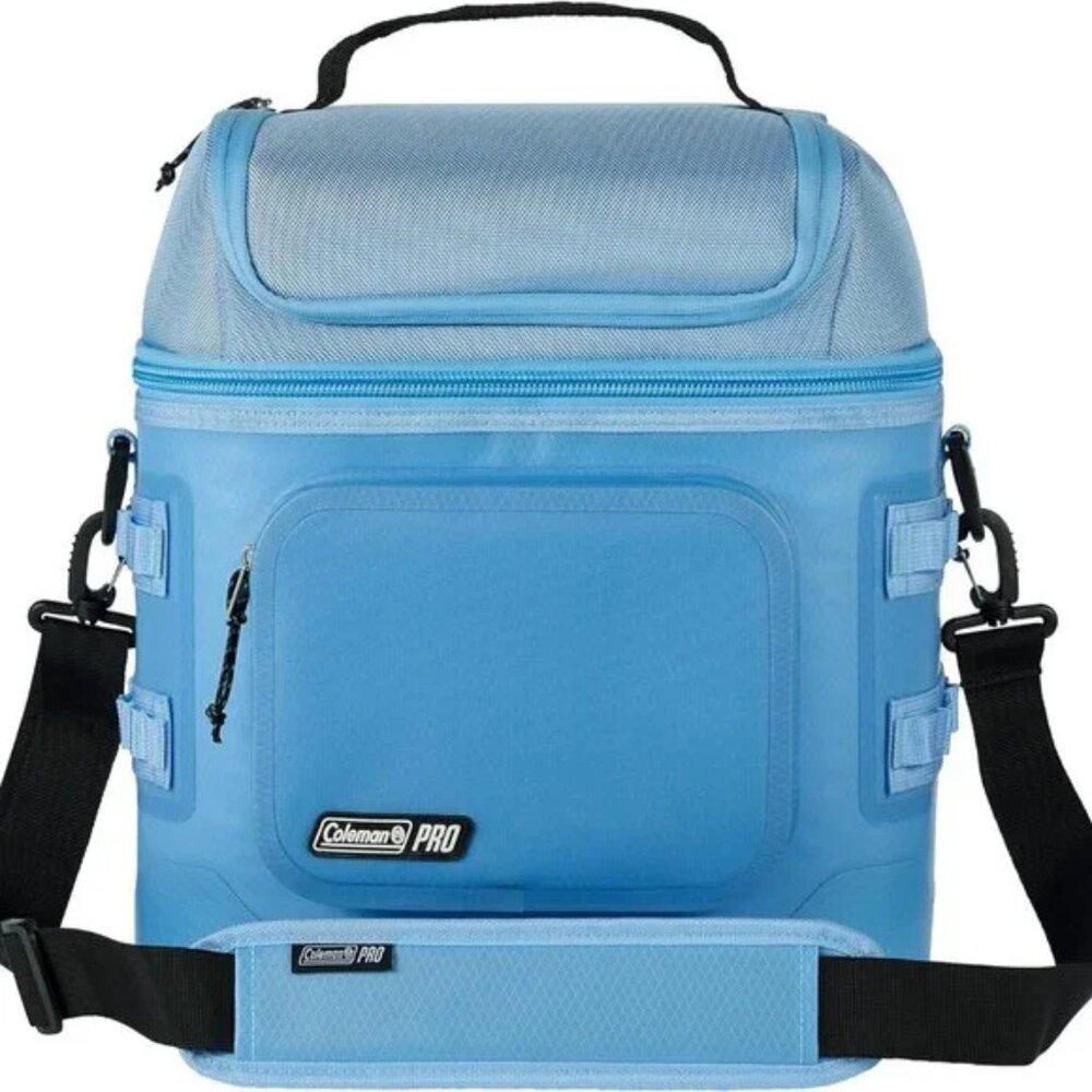 NEW Coleman Pro 24 Can Beverage Soft Cooler Lunchbox Fully Insulated Lid & Body